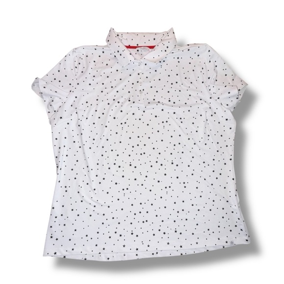 LADY HAGEN Women’s USA Mini Star Golf Polo - XXL Mini Star White - Picture 7 of 12